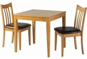 2 Seater Wooden Dining Table Set