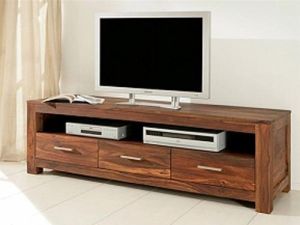 Modern Gloss Finish TV Stand with Cabinets