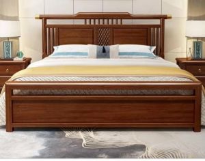 Modern Wooden King Size Bed with Storage