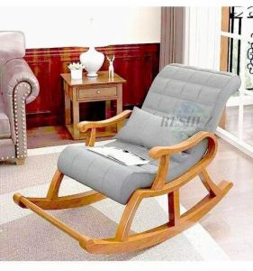 Rocking Chair with Cushioned Seat