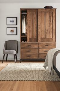 Sheesham Solid Wood Wardrobe with Sliding Doors