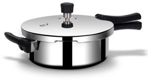 Stainless Steel Triply Mirror Finish Pressure Cooker 2 Ltr with Gasket