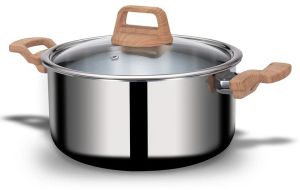 Stainless Steel Triply POT 25 Cm 5 Ltr