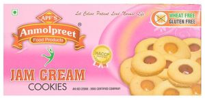 Chocolate Jam Cream Cookies, Shape : Round, Packaging Type : Box