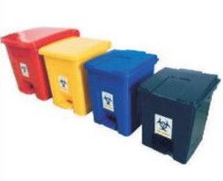 Biohazard Dust Bin, Color : Red, Yellow, Black for Outdoor