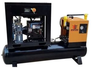 Screw Air Compressor Tank Mounted