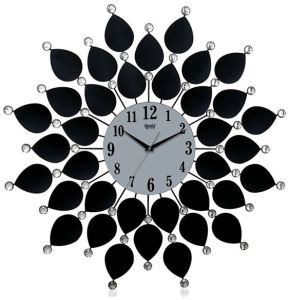 Decorative Diamond Wall Clock D.S. 147 Black