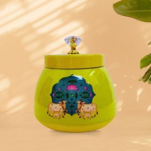 Metal Pichwai Jar
