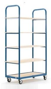 Steel ESD Trolley with Multiple Shelves 10 Cm