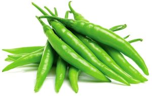 fresh green chilli