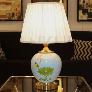 Flori Ceramic Bedside Table Lamp