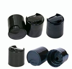 Black Plastic Press Top Cap