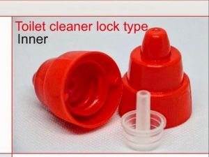 Plastic Toilet Cleaner Bottle Lock Cap