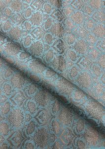 Sky Floral Brocade Fabric