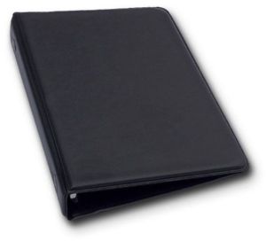 Conference Leather File Folder, Color : Black for Office