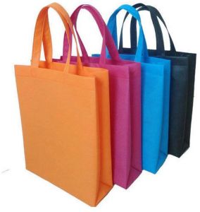 Plain Loop Handle Filmed Non Woven Bags