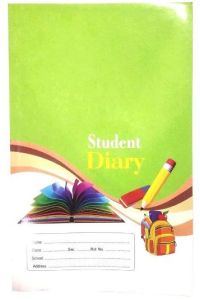Paper Cover School Diary, Color : Green For Personalized