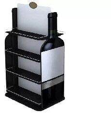 Clear Acrylic Liquor Bottle Shelf, Color : Bright Light