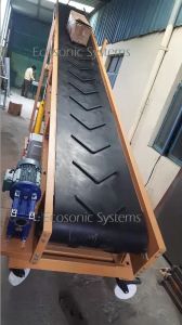 Mild Steel PVC Motor Powder Coated Truck Loading Conveyor