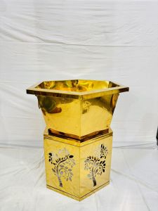 Antique Stainless Steel Decorative Plate Stand