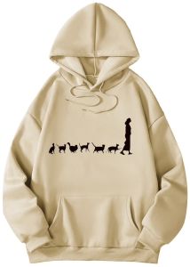 Printed Cotton Fleece Unisex Hoodie All Sizes