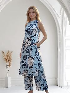 ladies cotton co-ord set