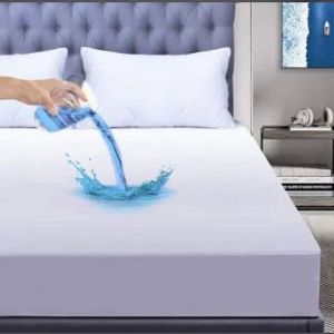 Waterproof White Terry Cotton Mattress Protector