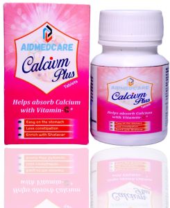 AIDMED CARE Calcium Tablet, Color : White