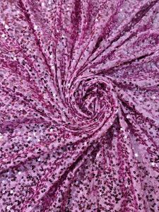 Sequence Embroidery on Stretchable Lycra Fabric Ethnic Wear