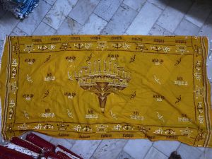 Printed Jai Shree RAM Dupatta, Color : Yellow, Gender : Female