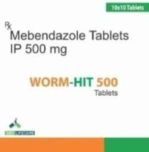 Worm - Hit 500 Mg Mebendazole Tablet
