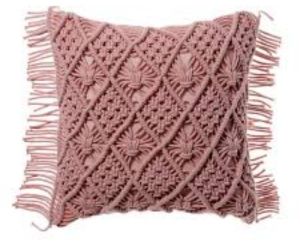 Designer Macrame Cushion Cover