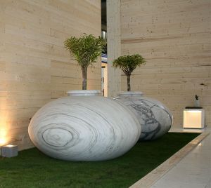 Fancy Marble Flower POT