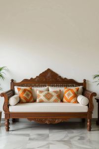 Handcarved Wooden Sofa Set