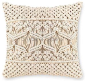 Handmade Cotton Macrame Cushion Cover