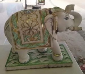 Marble Elephant Statue