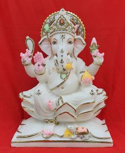 Marble Lord Ganesha Stone Statue