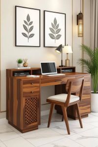 Solid Wood Study Tables, Brand Name : Amber