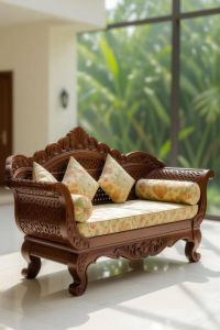 Teak Wood Carved Sofa Set