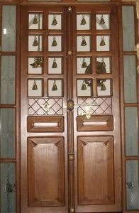 Teakwood Temple Door