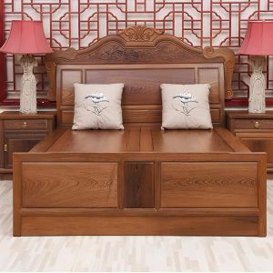 Wooden Designer Double Bed
