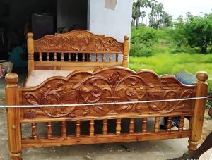 Wooden Luxury Double Bed