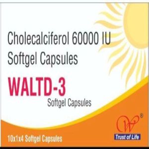 Waltd -3 Capsules, Packaging Type : Box