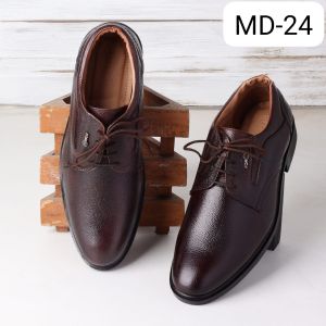 Mens Brown Designer Leather Shoes, Color : Black, Brand Name : FORB
