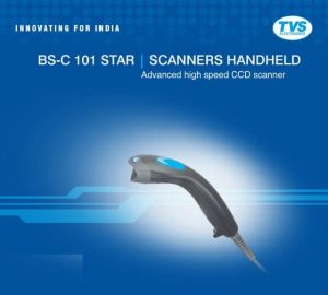 Tvs BS C101 Star Barcode Scanners, Color : Black