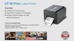 Tvs Lp46 Plus Barcode Printer