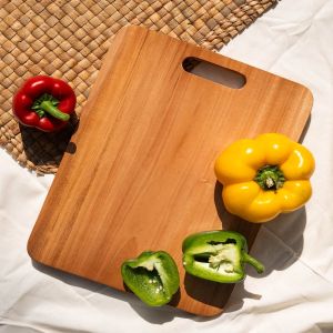 Plain Rectangle Wooden Chopping Board, Color : Brown Standard