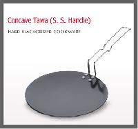 hard anodized concave tawa