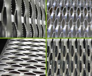 Diamond Safety Grating - Crocodile Mouth Shaped Stairs