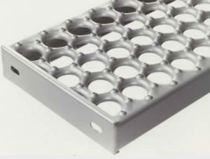 Round Safety Grating With Debossed Holes Resist Slip